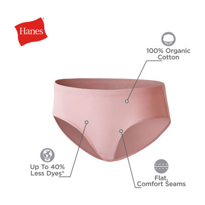 Hanes Ultimate Pure Comfort Little & Big Girls 8 Pack Brief Panty