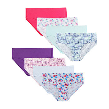 Hanes Ultimate Little & Big Girls 8 Pack Brief Panty, Color: Multi -  JCPenney