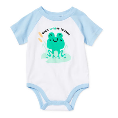 Okie Dokie Baby Boys Crew Neck Short Sleeve Bodysuit