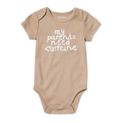 Okie Dokie Baby Boys Round Neck Short Sleeve Bodysuit