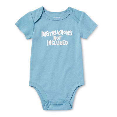 Okie Dokie Baby Boys Crew Neck Short Sleeve Bodysuit