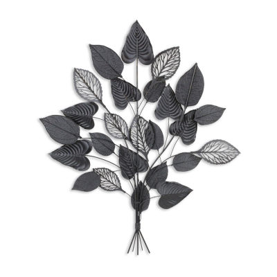 Cheungs Doria Rustic Fall Leaf Bouquet Metal Wall Art