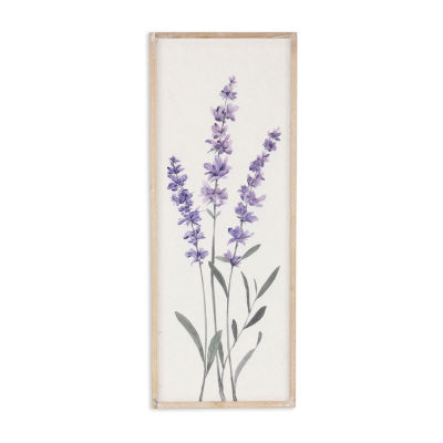 Lyulia Lavender Bouquet Right Wood Wall Art