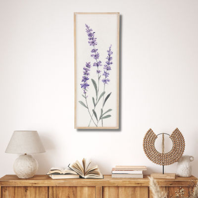 Cheungs Lyulia Lavender Bouquet Left Wood Wall Art