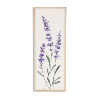 Cheungs Lyulia Lavender Bouquet Left Wood Wall Art
