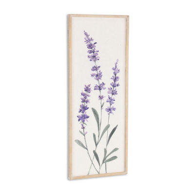 Cheungs Lyulia Lavender Bouquet Left Wood Wall Art