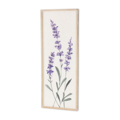 Cheungs Lyulia Lavender Bouquet Left Wood Wall Art