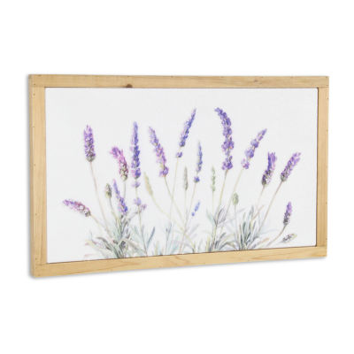 Cheungs Lyulia Flowering Lavender Bouquet Wood Wall Art