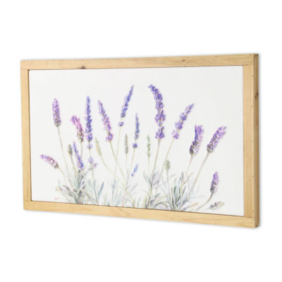 Cheungs Lyulia Flowering Lavender Bouquet Wood Wall Art