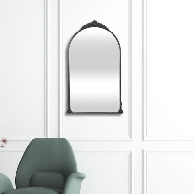 Cheungs Everlaine Modern Victorian Black Wall Mount Wall Mirror