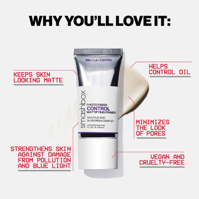 Smashbox Photo Finish Control Mattifying Face Primer With Salicylic Acid