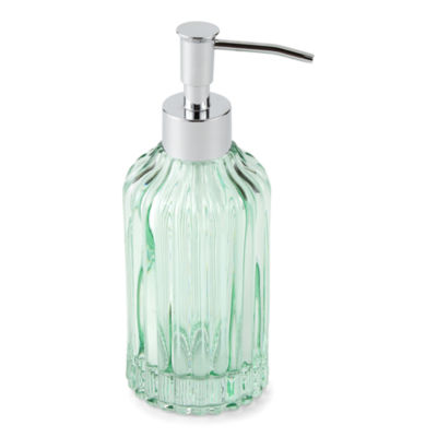 Faceted Gold Glass Gentle & Clean Foaming Hand Soap Dispenser