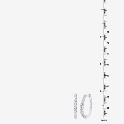 (G, Si1-Si2) Womens 1 CT. T.W. Lab Grown White Diamond 14K Gold Over Silver 3 Pair Jewelry Set