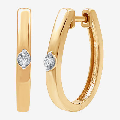 (G, Si1-Si2) Womens 1 CT. T.W. Lab Grown White Diamond 14K Gold Over Silver 3 Pair Jewelry Set