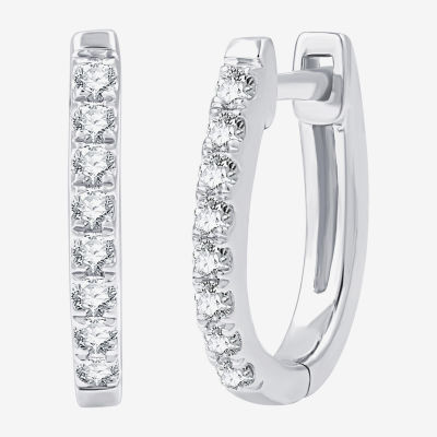 (G, Si1-Si2) Womens 1 CT. T.W. Lab Grown White Diamond 14K Gold Over Silver Sterling Silver 3 Pair Earring Set