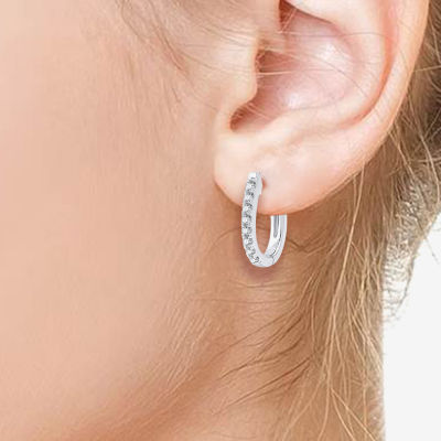 (G, Si1-Si2) Womens 1 CT. T.W. Lab Grown White Diamond 14K Gold Over Silver Sterling Silver 3 Pair Earring Set