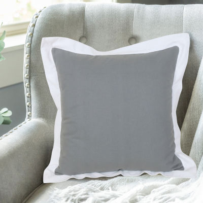 LR Home Neela Bordered Square Throw Pillow