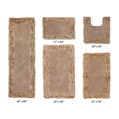 Better Trends Shaggy Border Mat Bath Rug