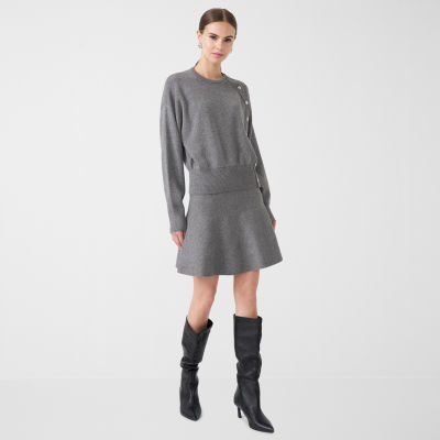 RM Rebecca Minkoff Womens Long Sleeve Pullover Sweater, Knit Skirt