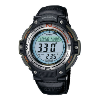 Casio Mens Digital Black Strap Watch Sgw100b-3v