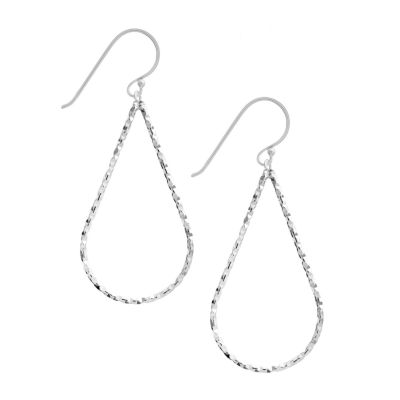Silver Treasures Sterling Silver Drop Earrings