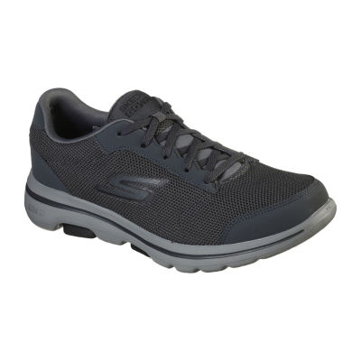 Skechers Mens Go Walk 5 Demitasse Walking Shoes, Color: Charcoal Black ...