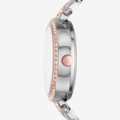 Ladies Sets Womens Crystal Accent Two Tone 4-pc. Watch Boxed Set Fmdjset311