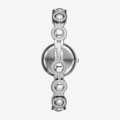 Ladies Sets Womens Crystal Accent Silver Tone 5-pc. Watch Boxed Set Fmdjset318