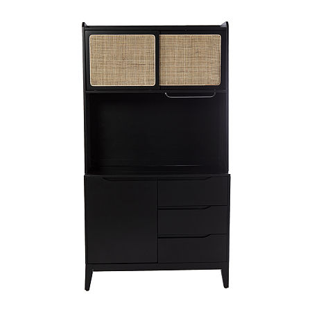 Shilshe Kitchen Collection Buffet Hutch, One Size, Black