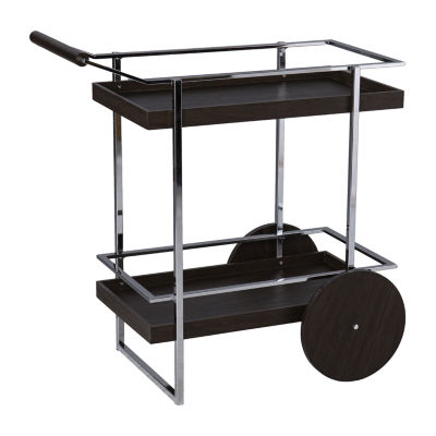 Combe Kitchen Collection Wood-Top Serving Cart