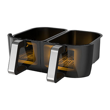 Cooks Dual-Basket Air Fryer 8 Quart Touchscreen 22324 22324C, Color: Black  - JCPenney