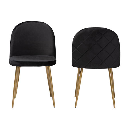 Fantine Dining Room Collection 2-pc. Dining Chair, One Size, Black -  Baxton Studio, 79654180018