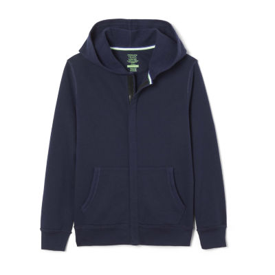 French Toast Little & Big Unisex Adaptive Fleece Hoodie, Color Navy