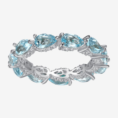 Genuine Blue Topaz Sterling Silver Eternity Band JCPenney