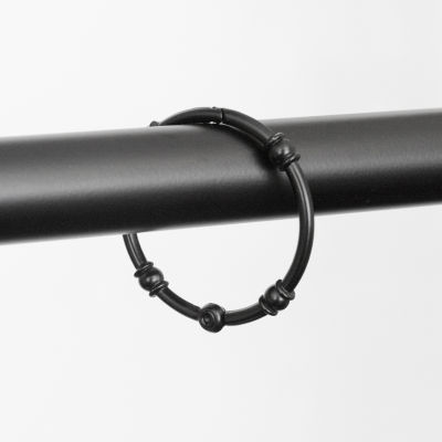 Zenna Home Maytex Basics Shower Curtain Hooks, Color Matte Black