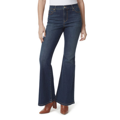 Gloria Vanderbilt Stretch Fabric Womens High Rise Flare Leg Jean
