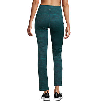 Xersion Xwarmth Fleece Womens Mid Rise Straight Sweatpant, Color: Tahoe  Teal Cd - JCPenney
