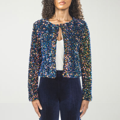 Premier Amour Sequin Lightweight Cropped Jacket