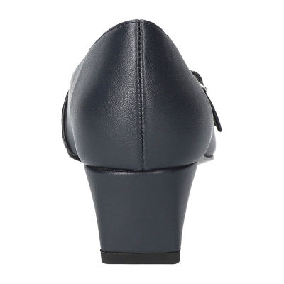 Easy Street Womens Block Heel Booties