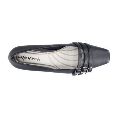 Easy Street Womens Block Heel Booties