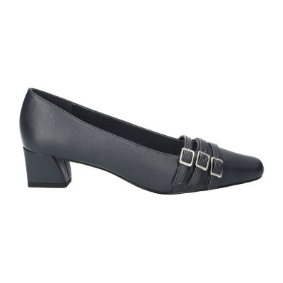 Easy Street Womens Block Heel Booties