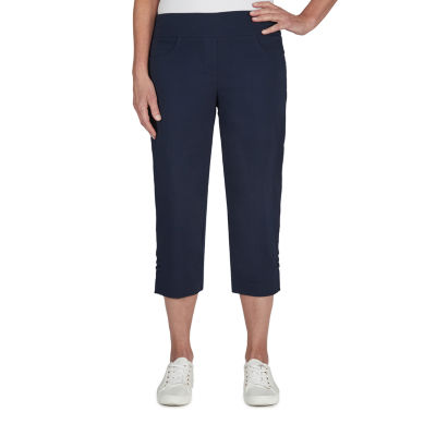 new! Hearts Of Palm Womens Petite Straight Mid Rise Capri Pant
