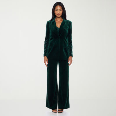 Premier Amour Long Sleeve Velvet Blazer or Sleeveless Camisole or Wide Leg Velvet Pant