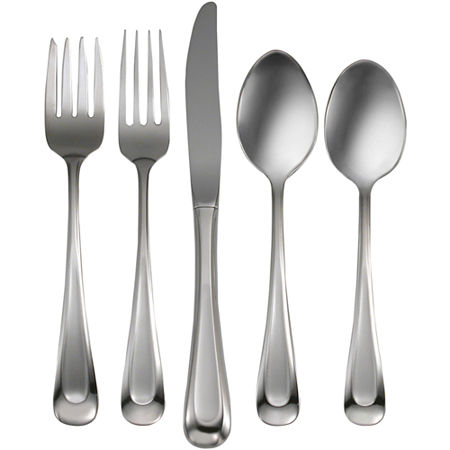 Oneida Satin Sand Dune 45-pc. Flatware Set, One Size, Gray