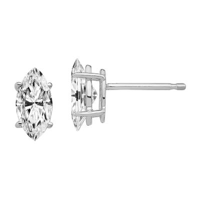 True Light / CT. T.W. Lab Created White Moissanite 14K Gold 8mm Stud Earrings