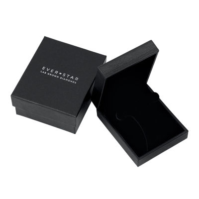 H-I / I1) Womens 1 CT. T.W. Lab Grown White Diamond 10K White Gold 21.9mm Hoop Earrings