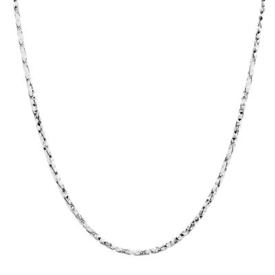Made in Italy Womens Sterling Silver 20 Inch Link Chain Necklace