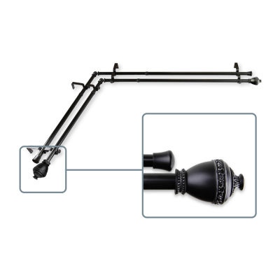 Rod Desyne Amelie Corner Window Double Curtain Rod