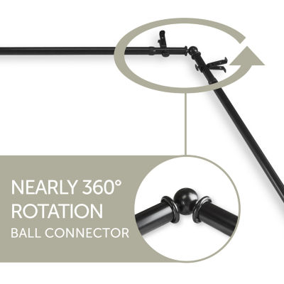 Rod Desyne Amelie Corner Window Double Curtain Rod