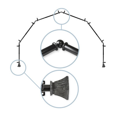 Rod Desyne Trumpet 6-Sided Bay Window Rod